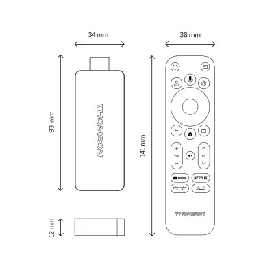 Медиаплеер THOMSON Streaming Stick 140 4K UHD (223490) Винница - изображение 2