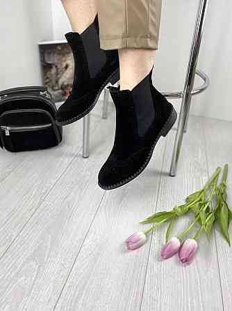 Kadar Черевики жіночі KADAR 00-1105061-Б чорні (весна-осінь, замша натуральна) (2681) 36р.37р.3 Коломия