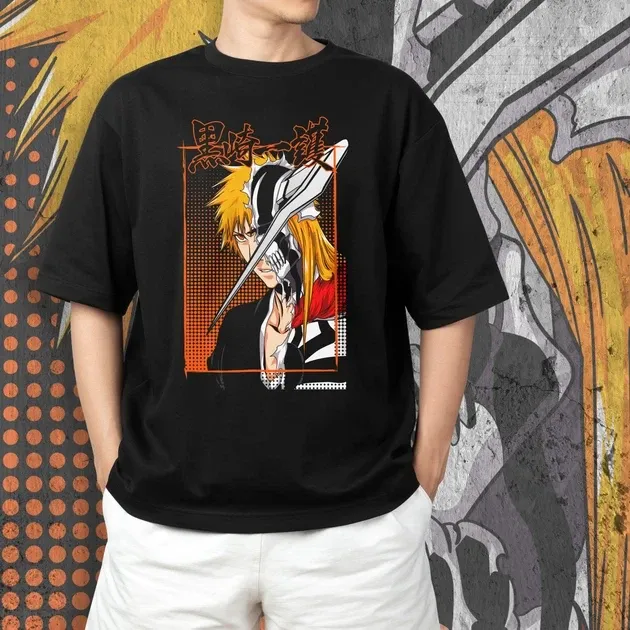 Футболка чоловіча з  принтом Блич Ичиго Куросаки 3 Розмір 48 Дніпро - фото 3