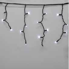 Гирлянда-бахрома (Icecle-Lights) 120 Short curtain-W-2 наружная, пров.:черный, 5м (Белый-теплый) 7237 Одеса - фото 1