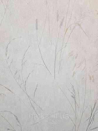 Шпалери метрові вінілові на флізеліні Sintra Vila прованс польові квіти рослини світло-сірі 533215 Київ