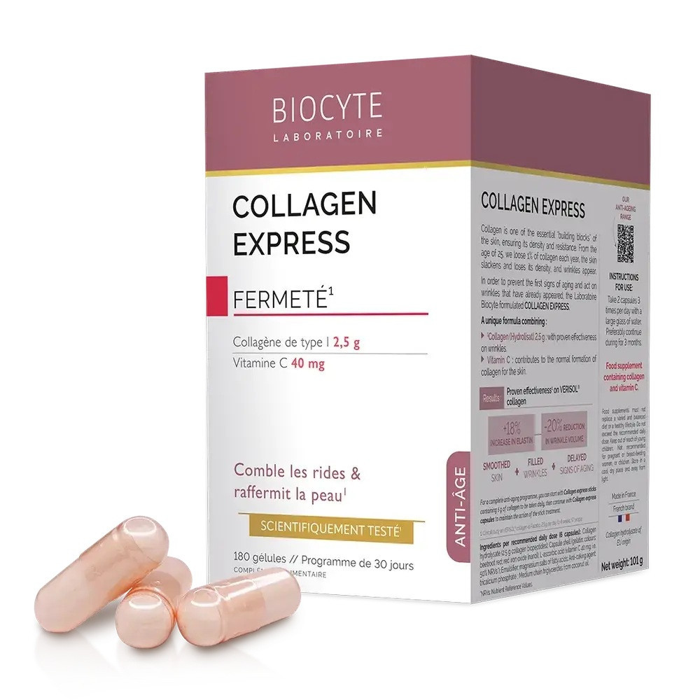 Biocyte Колаген у капсулах для підтримуючої терапії Collagen Express Gelules, 180 капсул Дніпро - фото 1