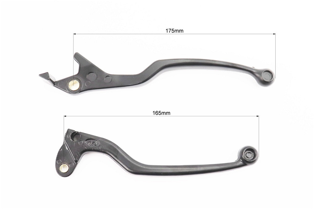 Важіль керма лівий, правий к-кт 2шт (під зчепл./диск. гальмо), чорний Киев - изображение 3