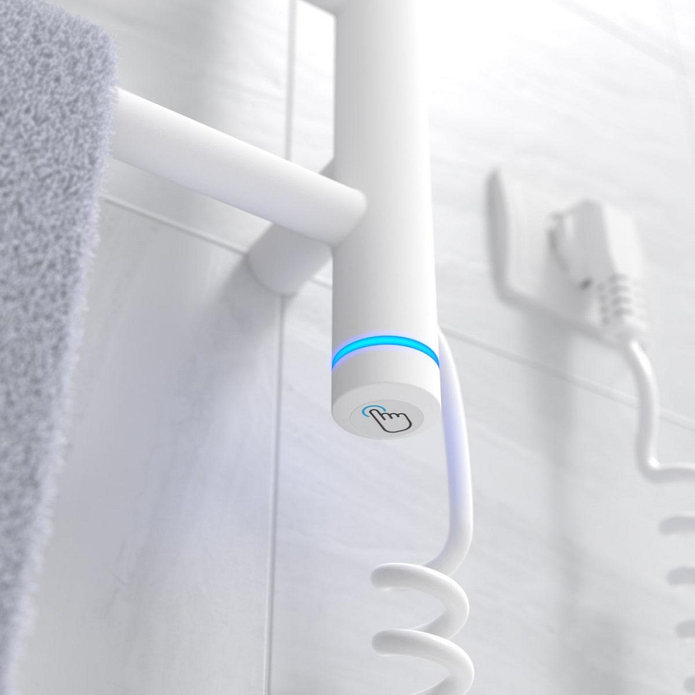 Электрический полотенцесушитель Laris Зебра Прайм ЧК6 400Х600 Э белый Киев - изображение 6