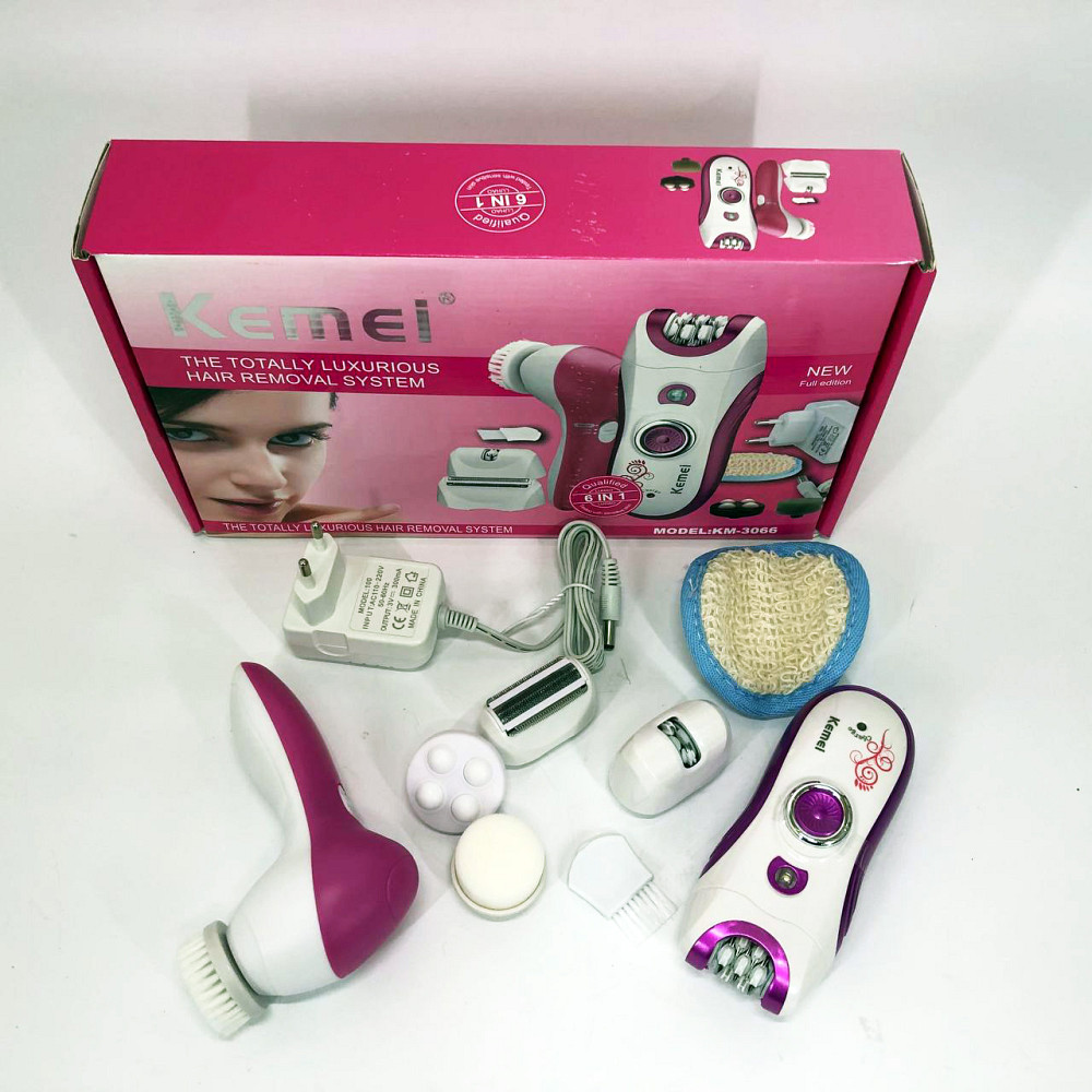 Бездротовий епілятор для зони бікіні Kemei KM-3066, Тример для депіляції Депілятор ніг і бікіні PK-83 Львів - фото 3
