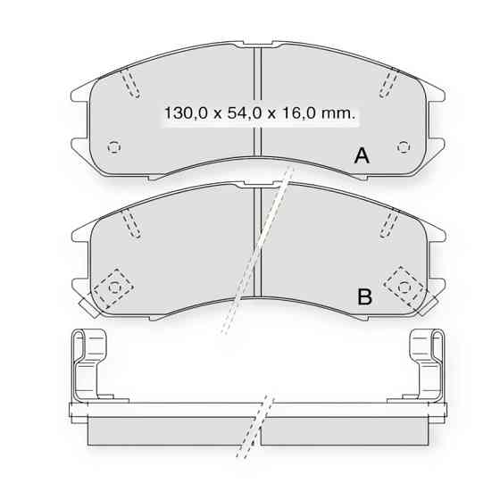 Колодки передние Mazda 626 GD, GC (Dafmi Intelli) тормозные Мукачево