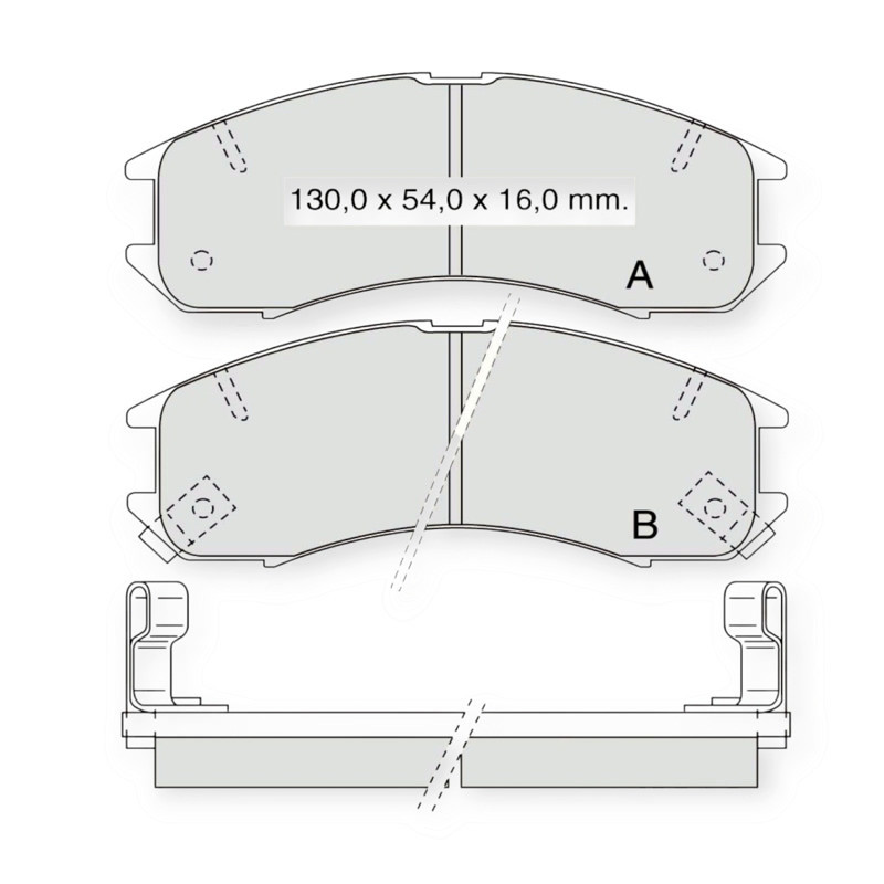 Колодки передние Mazda 626 GD, GC (Dafmi Intelli) тормозные Мукачево - изображение 1