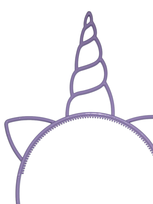 Детский обруч Единорог с ушками 22 на 14 см фиолетовый Киев - изображение 3