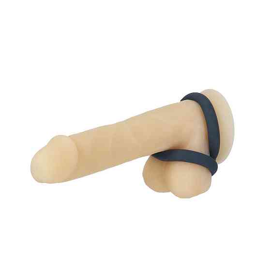 Подвійне ерекційне кільце LUX Active – Tug – Versatile Silicone Cock Ring Sex Aura Київ