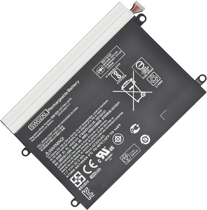 Аккумулятор для ноутбука HP x2 210 G2 / 10-P (SW02XL), 7.7V, 32.5Wh, 4000mAh, Hubei Киев - изображение 10