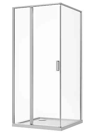 Скляна душова кабіна AVKO Glass RDR13B 90х90х190 см Chrome перегородка для душу Київ