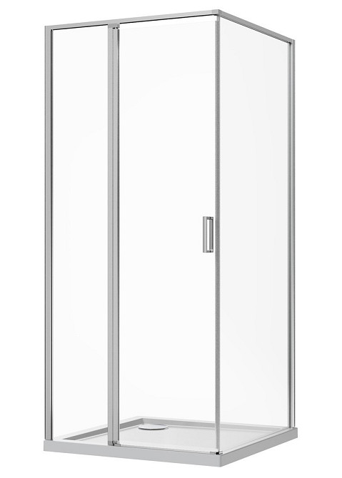 Стеклянная душевая кабина AVKO Glass RDR13B 90х90х190 см Chrome перегородка для душа Киев - изображение 1