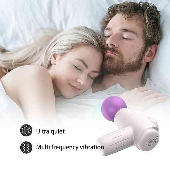 Мини-массажёр Every Night Toys Candice бело-фиолетовый, 10 режимов вибрации Sex Aura Киев