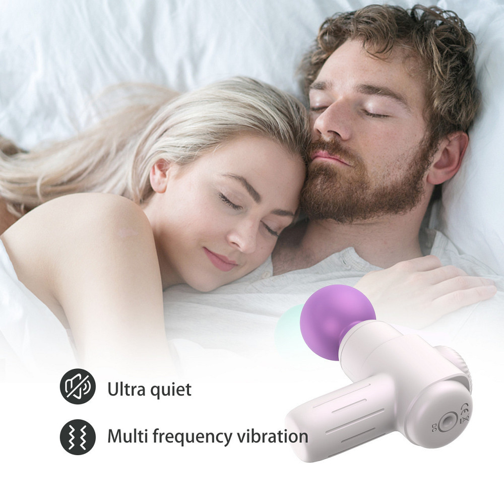Мини-массажёр Every Night Toys Candice бело-фиолетовый, 10 режимов вибрации Sex Aura Киев - изображение 2