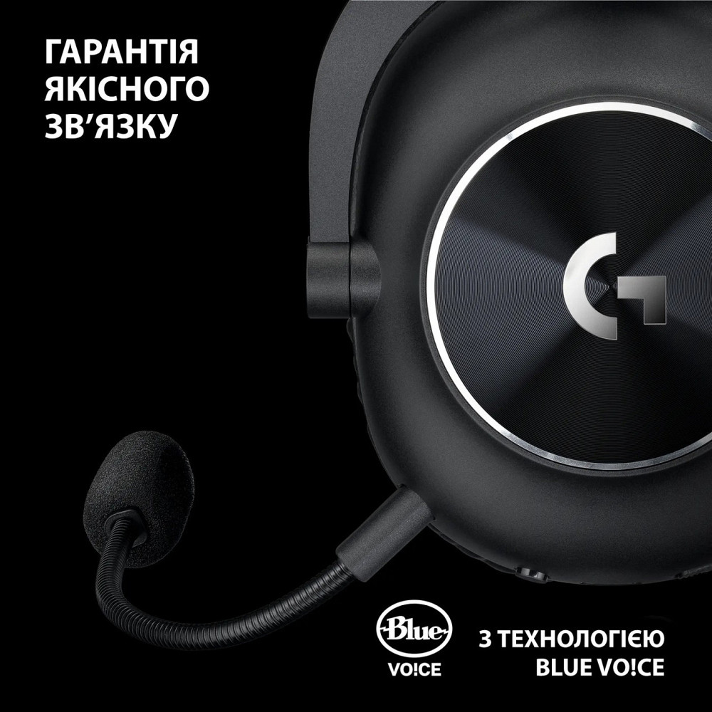Гарнітура Logitech G Pro X2 Wireless LightSpeed Black (981-001263) ( Чорний ) Харьков - изображение 6