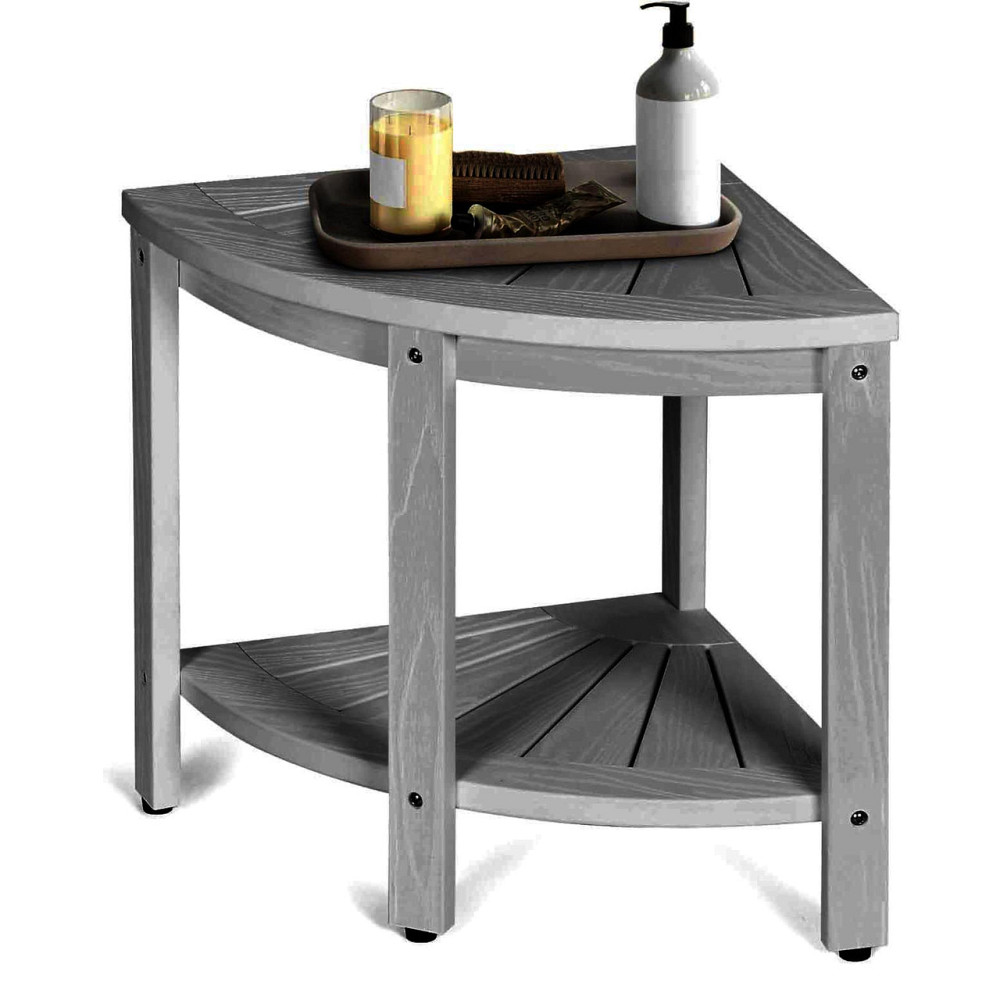 Стеллаж угловой для ванной 