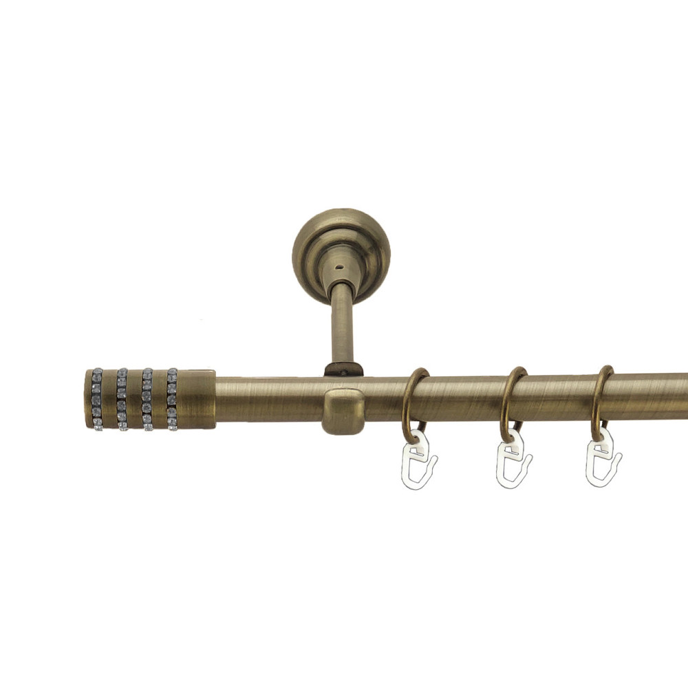 Карниз Orvit Арезо металевий однорядний відкритий Антик 19 мм 300 см (3993841) Львів - фото 1