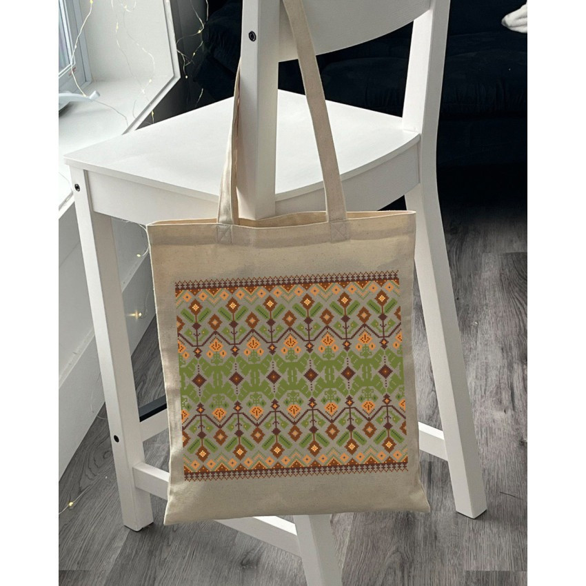 Екошопер BookOpt BK 4111 Карпатська вишивка бежевий Киев - изображение 6