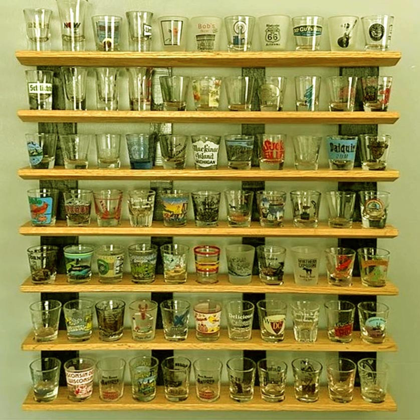 Полиця для чарок "Довер" венге-каррі Миколаїв - фото 1