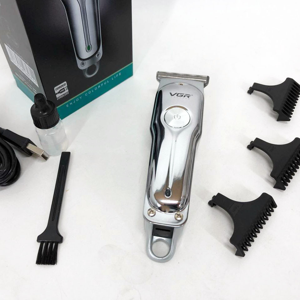Електрична акумуляторна машинка для стрижки VGR, Професійна машинка для гоління голови HV-27 Львів - фото 10