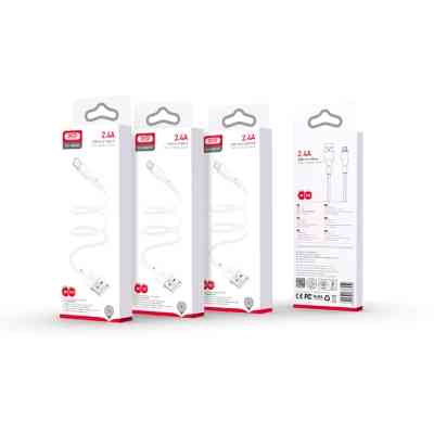 Дата кабель USB 2.0 AM to Lightning NB230-AI white XO (NB230-AI.white) Винница