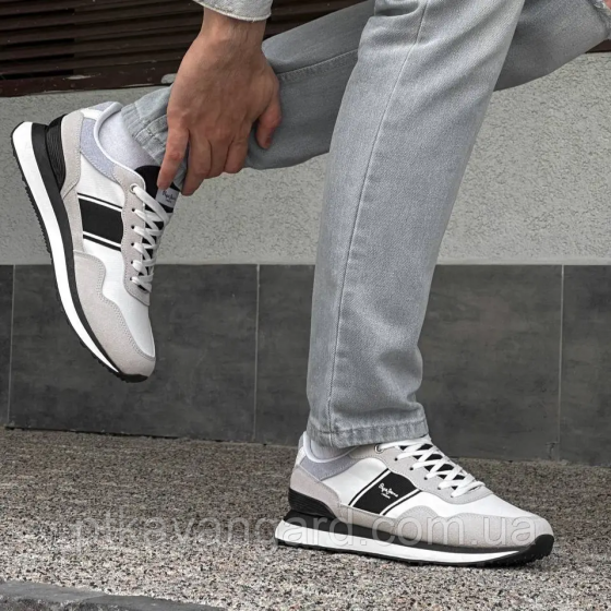 Кроссовки мужские в стиле Рибок размер 40 (стелька 26 см) на шнуровке 20-974 серый Хмельницкий