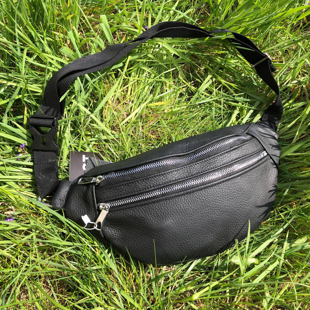 Сумка бананка чоловіча через плече шкіра, Бананка універсальна Шкіряна сумка на груди KO-66 Львів - фото 19