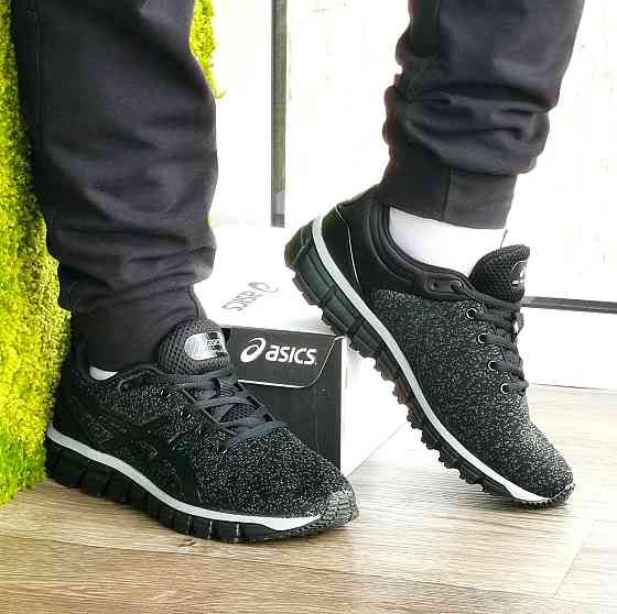 Кросівки Asics GEL Чорні Чоловічі Асікс Гель (розміри: 41,42,43,44,45,46) Відео Огляд Дніпро