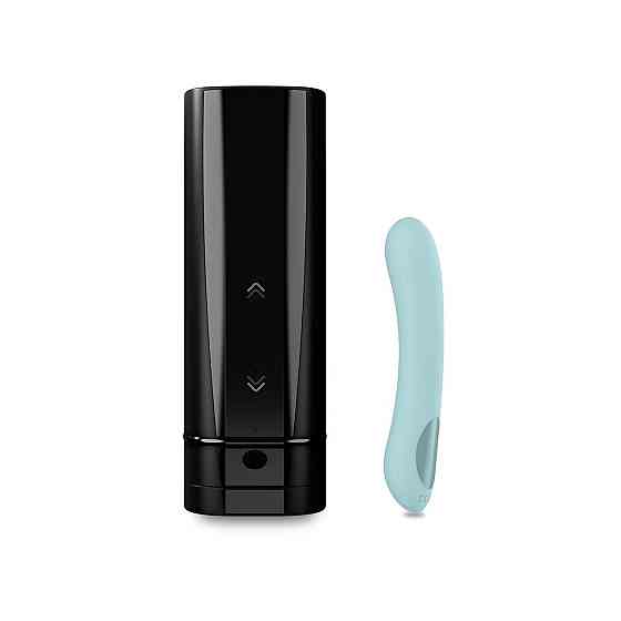 Интерактивный набор мастурбатор + стимулятор точки G Kiiroo Onyx+ and Pearl 2+ Couple Set Turquoise Sex Aura Киев