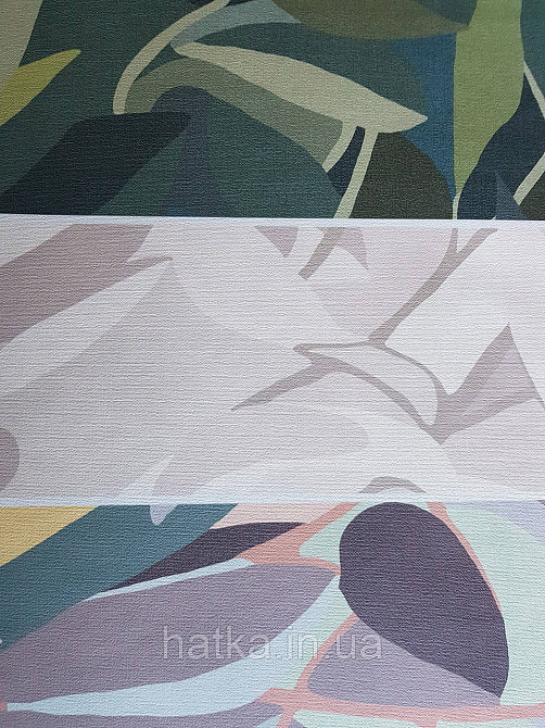 Ообои вінілові на флізелін Decoprint Onirigue 300X300 панно мурал абстракція під листя дерева різні кольори Київ - фото 3