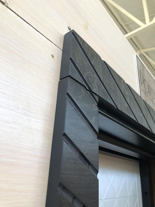 Двери уличные, ФАНЕРА,серия Премиум,  гнутый профиль, коробка 150 мм, полотно 105мм Киев - изображение 4