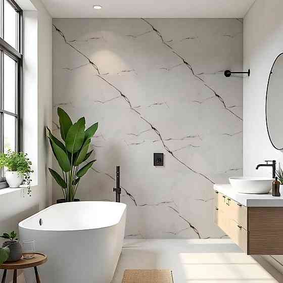 Самоклеюча стінова плитка PET Київ