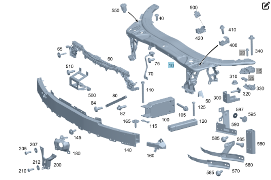 Mercedes-Benz  A2056203201 Нова передня інсталяційна панель "телевізор" C-Class W205 C-Class W205 C-Class Estate S205 C-Class Coupe С205 C-C Одеса
