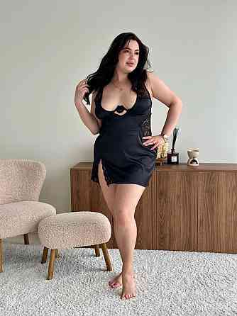Еротичний пеньюар великих розмірів plus size короткий з прозорими мереживними вставками з кісточками чорний 3XL Одеса