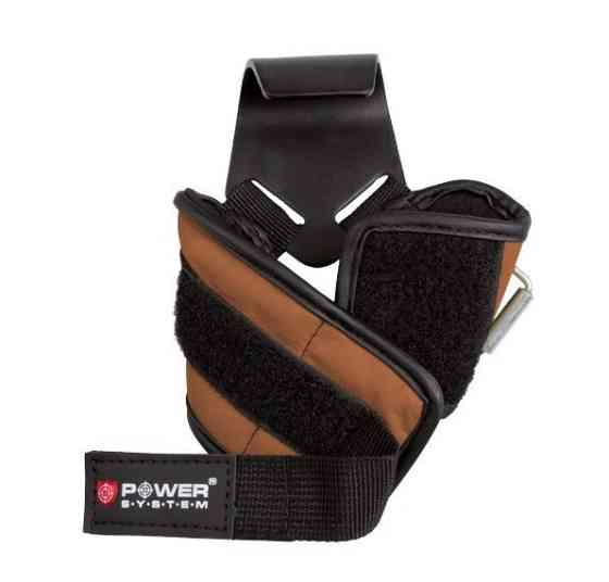Гаки для тяги на зап'ястя Power System PS-3300 Hooks Brown XL Кам'янське