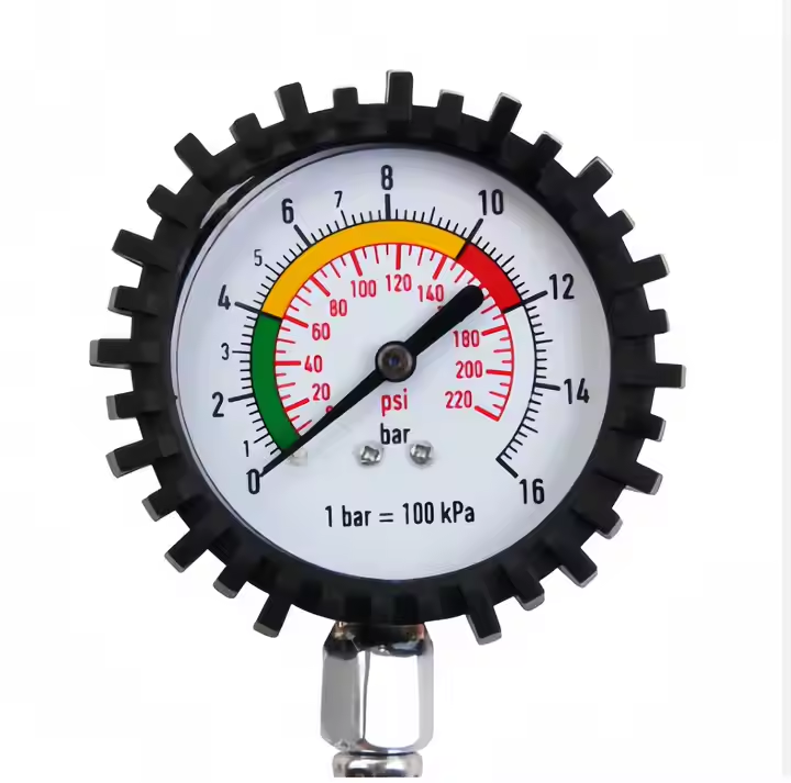 Насос для накачування коліс з манометром 0-220 PSI Київ - фото 5