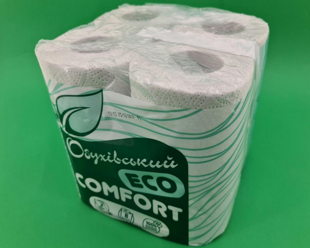 Туалетная бумага макулатурная(а8) ОБУХОВСКАЯ (1 пачка) Харьков - изображение 4