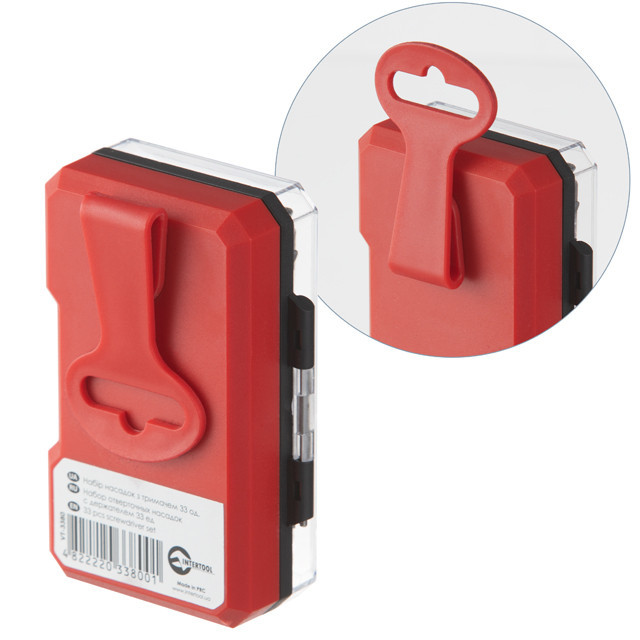 Набор отверточных насадок с держателем 33 ед. INTERTOOL VT-3380 Киев - изображение 3