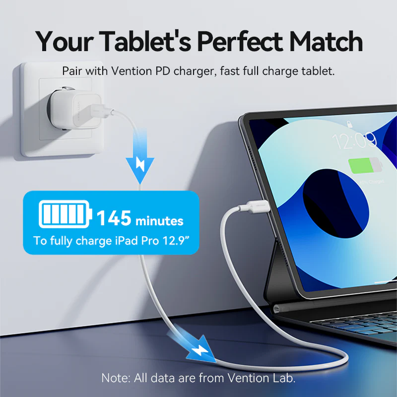 Кабель Vention USB-C на Lightning 2м черный Киев - изображение 9