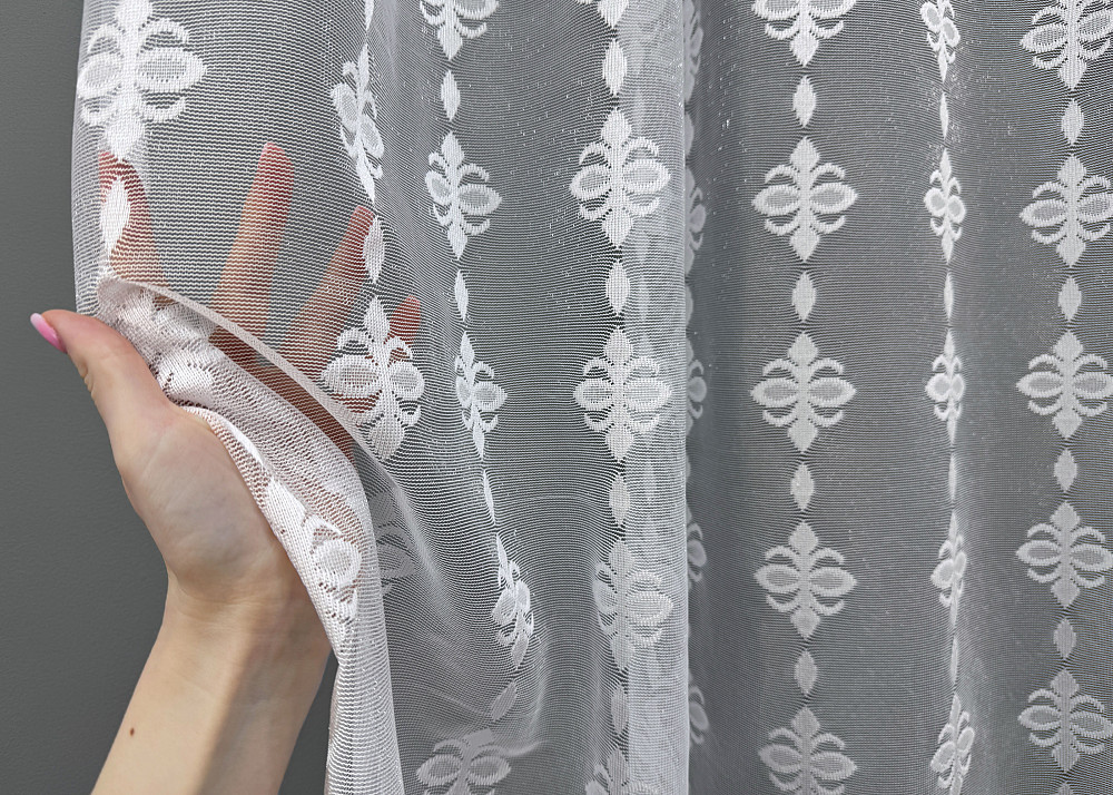Тюль VR-Textil 1228т Жакард Білий 300х270 см (42-0430) Київ - фото 4