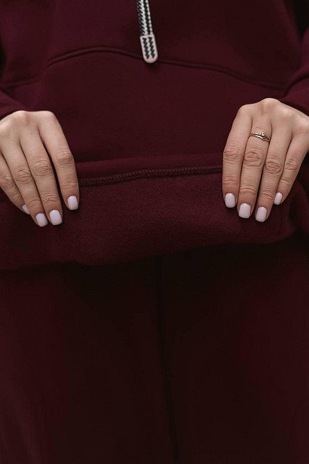 Жіночий теплий костюм двійка вільного крою тринитка на флісі Одеса - фото 3