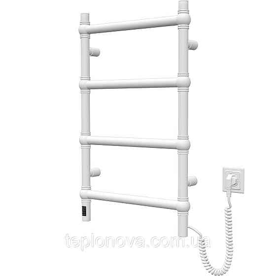 Сушарка для рушників неіржавка електрична Navin Retro 500х800 Sensor права, білий оксамит Чернівці