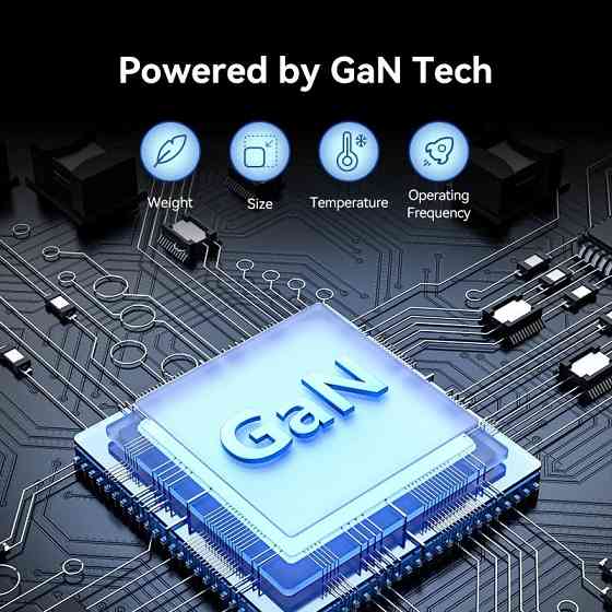 Мережевий зарядний пристрій Vention 4-Port USB GaN Charger 2x100W/2x18W Black (FBSBG-EU) ( 25496 ) Харьков