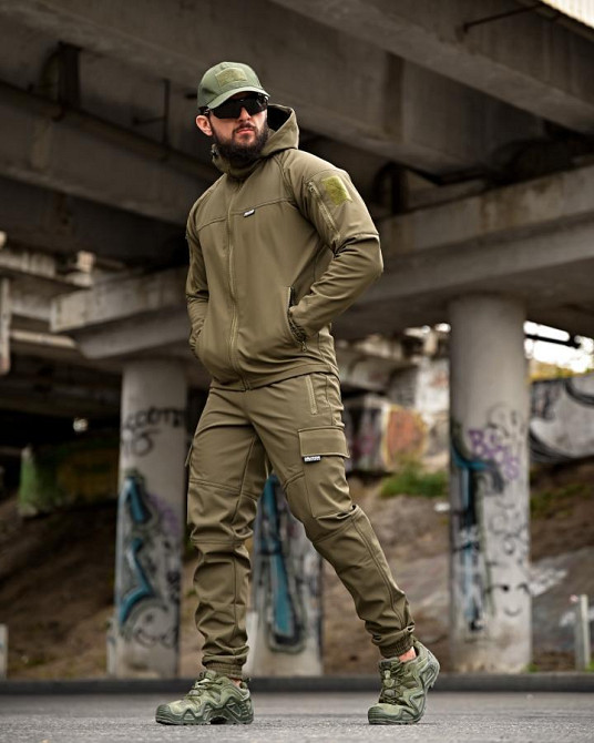 Тактичний костюм софтшел Oblivion  олива ВТ0599 Одеса - фото 2