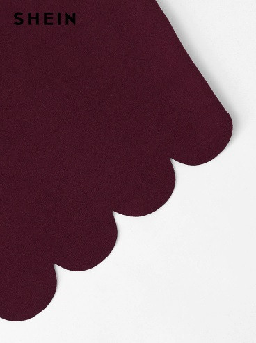 Жіноча коротка майка Shein XS бордовий Київ - фото 3