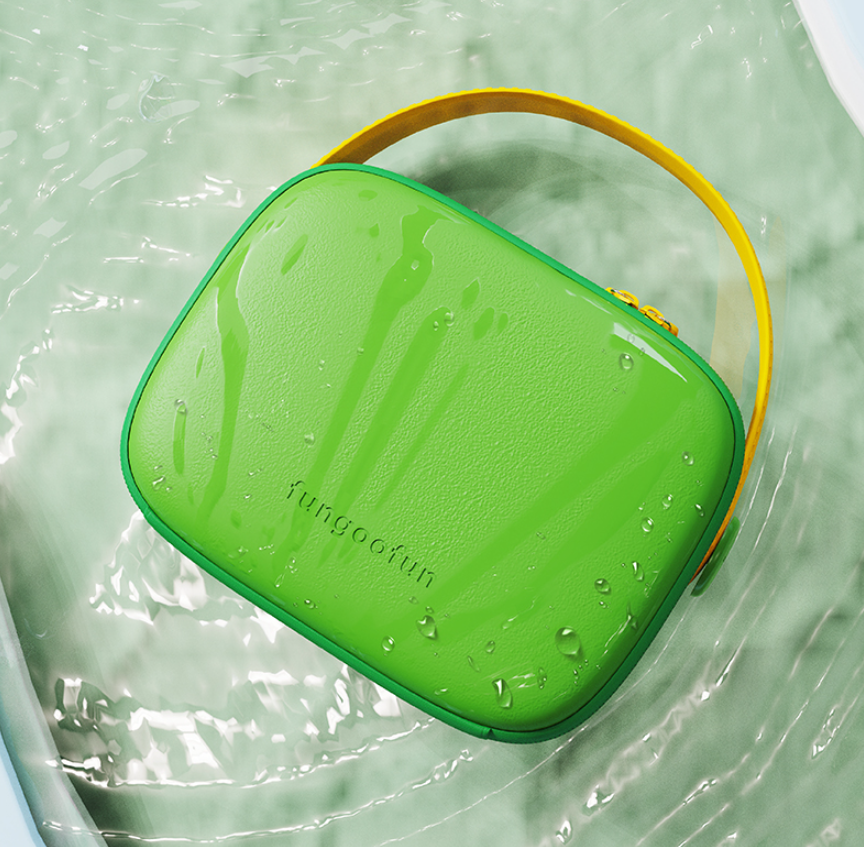 Косметичка Fungoofun силіконова б'юті-чемодан для косметики та аксесуарів, сумочка з ручкою на блискавці, зелена Кам'янець-Подільський - фото 7