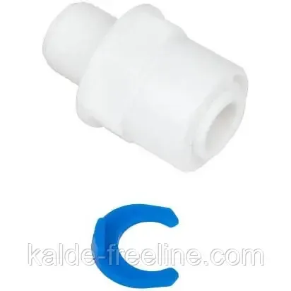 Переходник для осмоса 1/4"QC-3/8"НР; QC-1046. Харків - фото 1