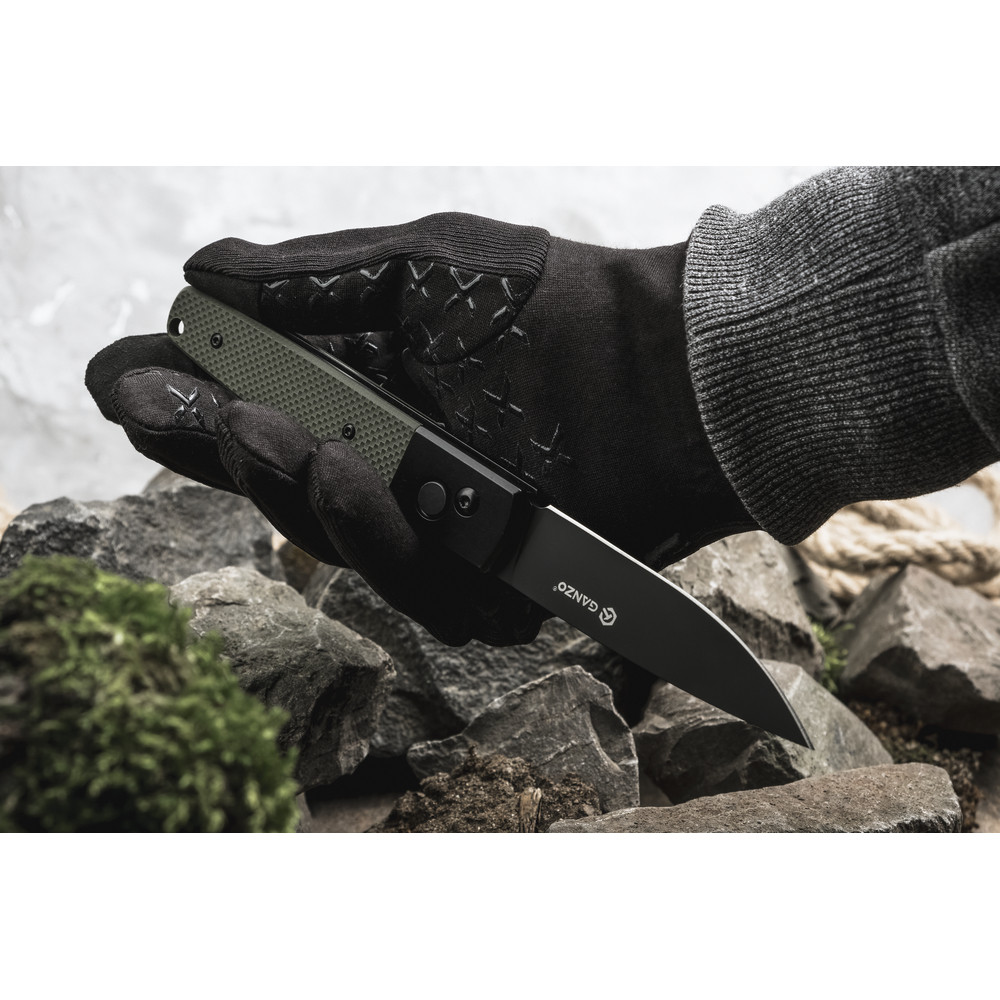 Ніж складаний Ganzo G721B-GR зелений, чорний клинок Київ - фото 19