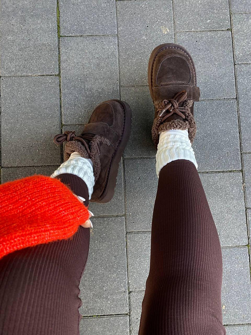 Угги жіночі ITTS 5263-41 коричневі (зима, замша натуральна) (6026) Коломыя - изображение 7