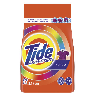 Стиральный порошок Tide Аква-Пудра Color 2.1 кг (8006540534274) Винница - изображение 2